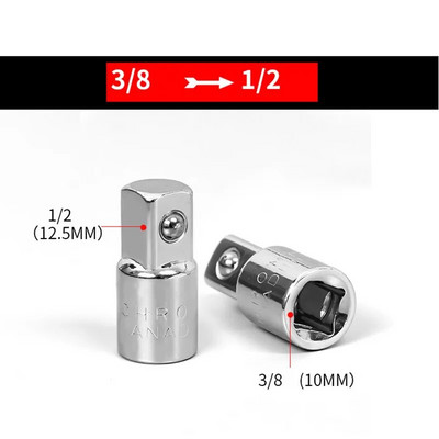 1/4" 3/8" 1/2" ženski na muški pogon nasadni ključ Pretvornik adapter za ključeve Dio s čegrtaljkom Nasadni adapter