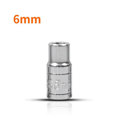 1kom šesterokutni nasadni ključ 4/4,5/5/5,5/6/7/8/9/10/11/12/13/14 mm za ključ s čegrtaljkom 1/4 nasadni ključ Ručni alat s glavom i rukavcem