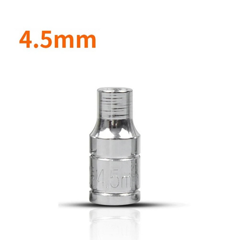 1kom šesterokutni nasadni ključ 4/4,5/5/5,5/6/7/8/9/10/11/12/13/14 mm za ključ s čegrtaljkom 1/4 nasadni ključ Ručni alat s glavom i rukavcem