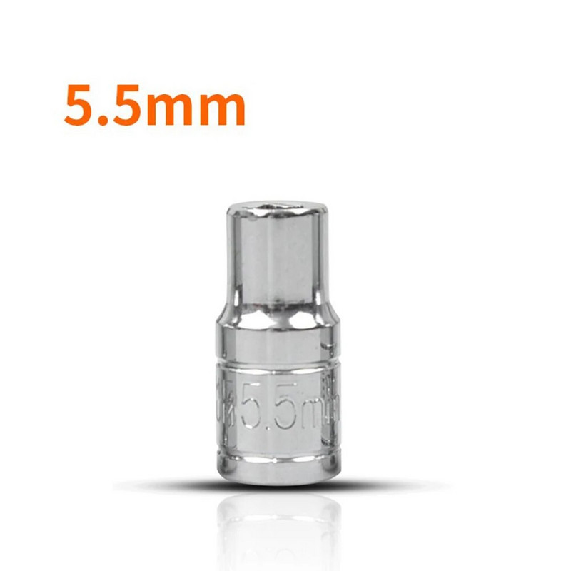 1kom šesterokutni nasadni ključ 4/4,5/5/5,5/6/7/8/9/10/11/12/13/14 mm za ključ s čegrtaljkom 1/4 nasadni ključ Ručni alat s glavom i rukavcem