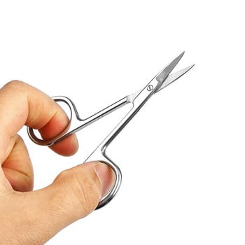Медицински хирургически ножици Стоманени малки инструменти за нокти Вежди Нос Подстригване Маникюр Грим Професионални аксесоари за красота
