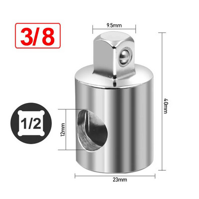 1/4" 3/8" 1/2" utičnica s čegrtaljkom, univerzalni šesterokutni držač bitova CR-V čelični ručni alati za popravak, pogonska utičnica za automobil, bicikl