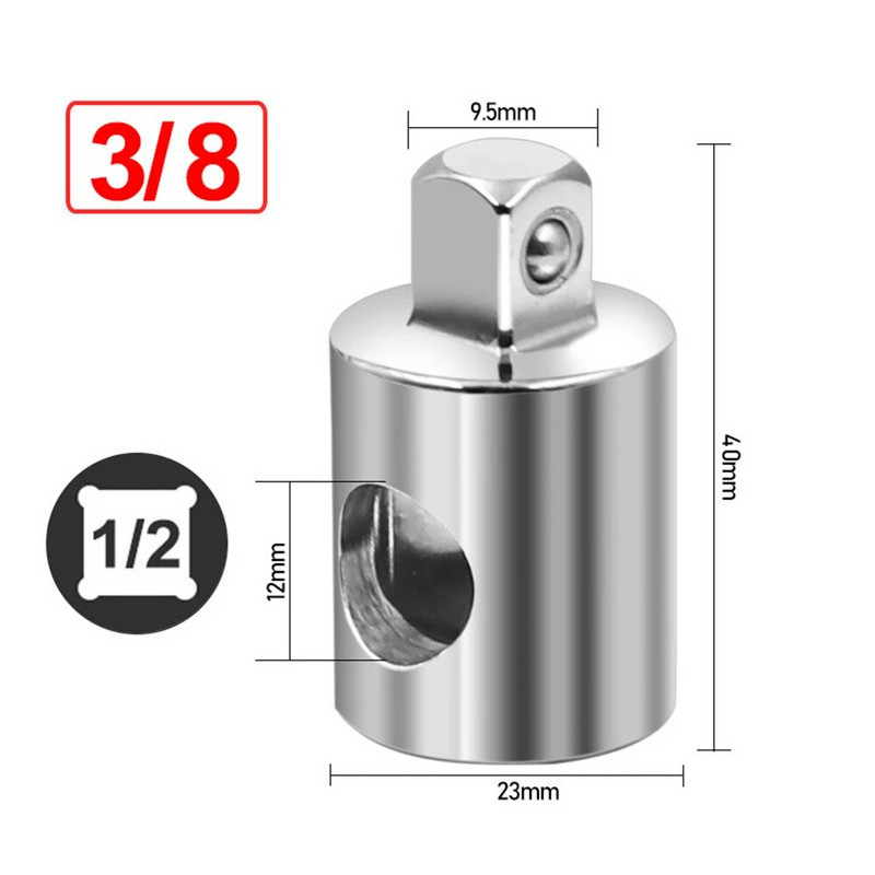 1/4" 3/8" 1/2" utičnica s čegrtaljkom, univerzalni šesterokutni držač bitova CR-V čelični ručni alati za popravak, pogonska utičnica za automobil, bicikl