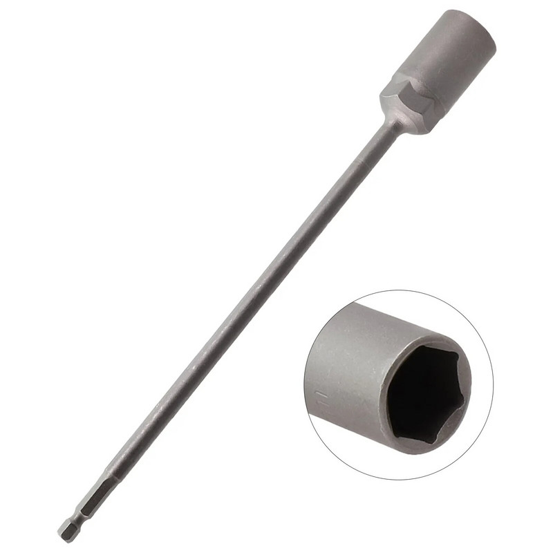 1db 250 mm-es dugókulcs persely anyacsavar csavar anyacsavarozó bit ütőfúrószár adapter dugókulcs hosszabbító rúd 5,5-19 mm