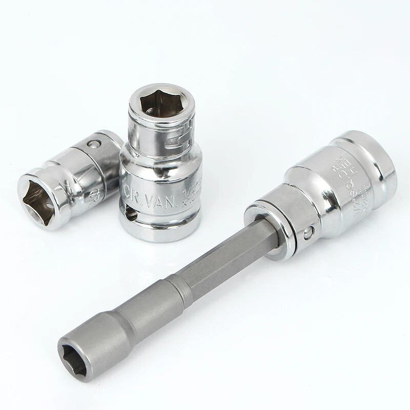 1/4 3/8 1/2 Čegrtaljka Adapter utičnice s četvrtastim pogonom Držač šesterokutnih bitova Električni ključ s čegrtaljkom Adapter Udarna utičnica Pretvarač Ručni alat