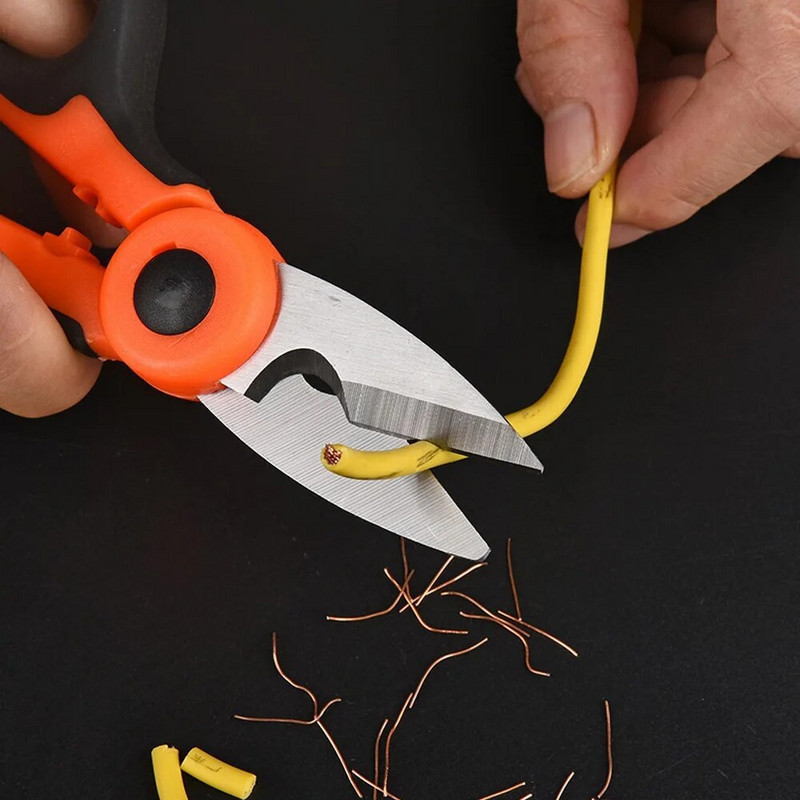 2/1 Škare od visokougljičnog čelika Alati za kućanske škare Električne škare za skidanje izolacije Alati za rezanje žice za tkanine Papir i kabel
