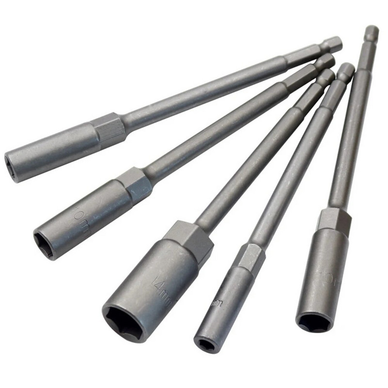 1 db hosszúságú, 150 mm-es hatlapú anyacsavarozó fúrószár adapter dugókulcs hosszabbító hüvely adapter elektromos csavarhúzó fogantyúhoz