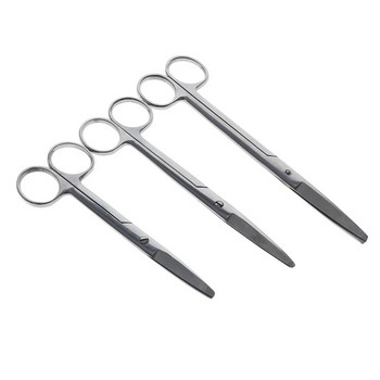 Медицински ножици от неръждаема стомана, офталмологични хирургически инструменти, шевове, тъканни ножици, хирургически медицински ножици за марля