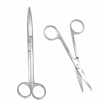Медицински хирургически ножици Стоманени малки инструменти за нокти Вежди Нос Подстригване Маникюр Грим Професионални аксесоари за красота