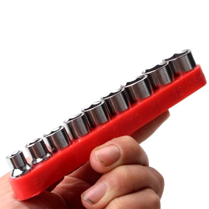 1/4 colio šešiakampės galvutės veržliarakčio įvorė, didelio kietumo anglinio plieno grąžto lizdo adapterio rinkinys „pasidaryk pats“ automobilių remonto namų rankinis įrankis