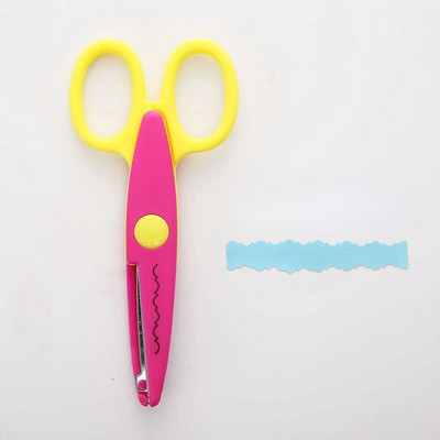 „Pasidaryk pats“ rankų darbo kirpimo popierius rausva kirpimo rankdarbis Lacines Zig Zag studento vaiko kūrybinis dienoraštis amatų albumas Scrapbook nuotraukų žirklės