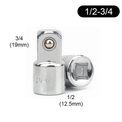 1/4" 3/8" 1/2" Adapter ključa s čegrtaljkom Krom-vanadij čelik Adapter čahure Pretvarač pogonske utičnice Pretvarač zgloba ključa