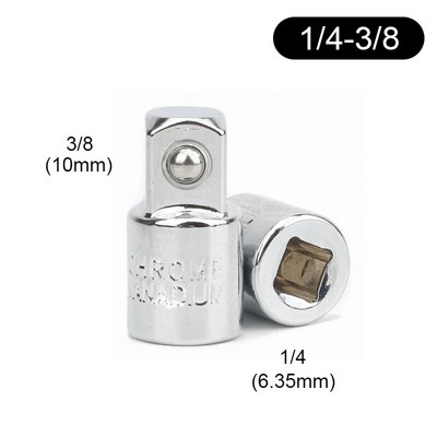 1/4" 3/8" 1/2" Adapter ključa s čegrtaljkom Krom-vanadij čelik Adapter čahure Pretvarač pogonske utičnice Pretvarač zgloba ključa