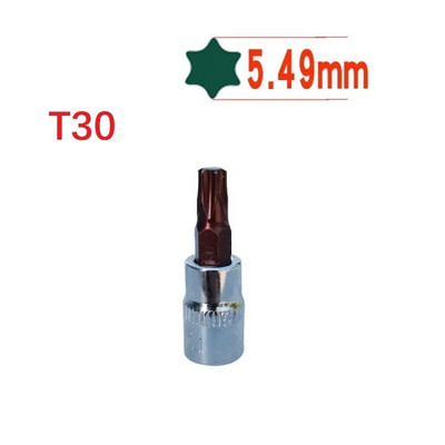 1 vnt. Torx atsuktuvo antgalis 1/4 colio pavaros lizdas reketinis lizdas veržliarakčio adapteris Rankiniai įrankiai T8 /T10 T15 T20 T25 T27 T30 /T40
