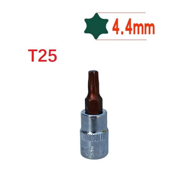 1 vnt. Torx atsuktuvo antgalis 1/4 colio pavaros lizdas reketinis lizdas veržliarakčio adapteris Rankiniai įrankiai T8 /T10 T15 T20 T25 T27 T30 /T40
