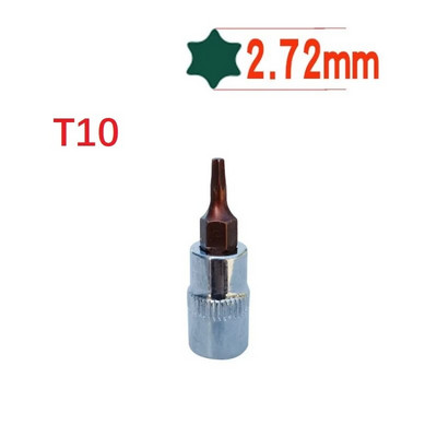 1 vnt. Torx atsuktuvo antgalis 1/4 colio pavaros lizdas reketinis lizdas veržliarakčio adapteris Rankiniai įrankiai T8 /T10 T15 T20 T25 T27 T30 /T40