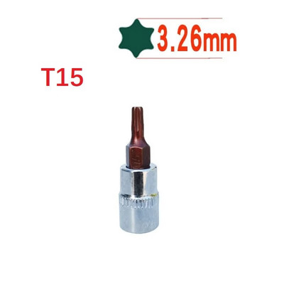 1 vnt. Torx atsuktuvo antgalis 1/4 colio pavaros lizdas reketinis lizdas veržliarakčio adapteris Rankiniai įrankiai T8 /T10 T15 T20 T25 T27 T30 /T40