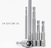 1Pcs 1/4 3/8 1/2 5/16 7/16 Inch Magnetic Hex Socket Sleeve Bit Matica Odvijač za električne bušilice Udarni izvijači Ručne bušilice Alati