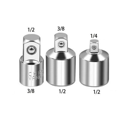 1/4" 3/8" 1/2" racsnis csavarkulcs adapter króm-vanádium acél hüvely adapter meghajtó aljzat átalakító csavarkulcs-hüvely csukló átalakító