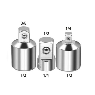1/4" 3/8" 1/2" racsnis csavarkulcs adapter króm-vanádium acél hüvely adapter meghajtó aljzat átalakító csavarkulcs-hüvely csukló átalakító