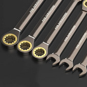 1 tk 6–9 mm mutrivõtmete komplekt painduva peaga põrkega kombivõtmed Meetrilised/SAE põrkvõtmed, autoremonditööriistad