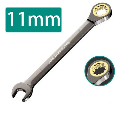 1 tk 6–9 mm mutrivõtmete komplekt painduva peaga põrkega kombivõtmed Meetrilised/SAE põrkvõtmed, autoremonditööriistad