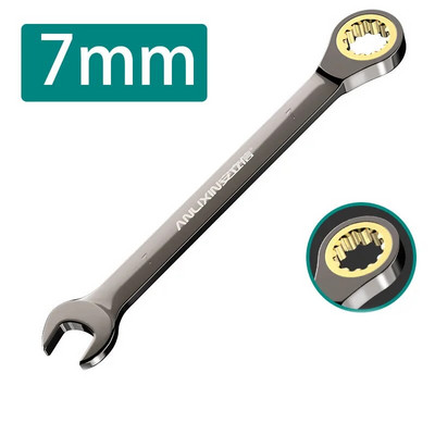 1 tk 6–9 mm mutrivõtmete komplekt painduva peaga põrkega kombivõtmed Meetrilised/SAE põrkvõtmed, autoremonditööriistad