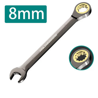 1 tk 6–9 mm mutrivõtmete komplekt painduva peaga põrkega kombivõtmed Meetrilised/SAE põrkvõtmed, autoremonditööriistad