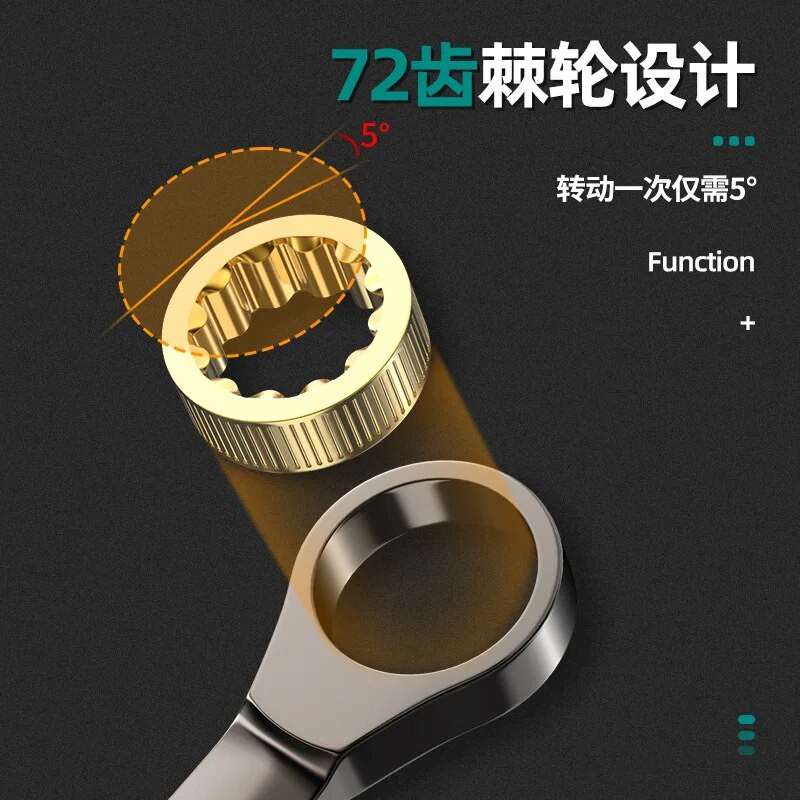 1 tk 6–9 mm mutrivõtmete komplekt painduva peaga põrkega kombivõtmed Meetrilised/SAE põrkvõtmed, autoremonditööriistad