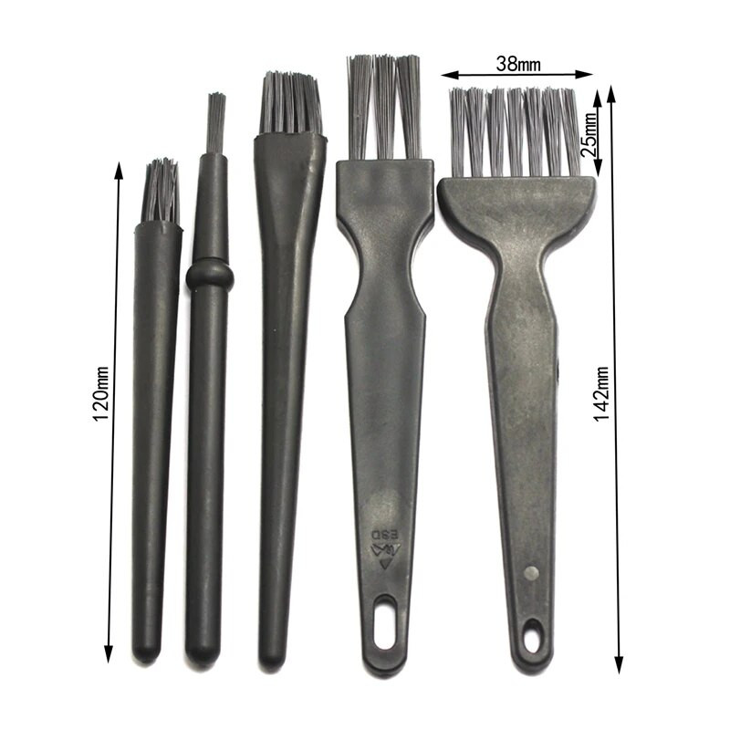 Antisztatikus kefe Esd Safe Nylon tisztítókefe készlet mobiltelefon tábla PC-hez BGA javítási tisztítási munkák