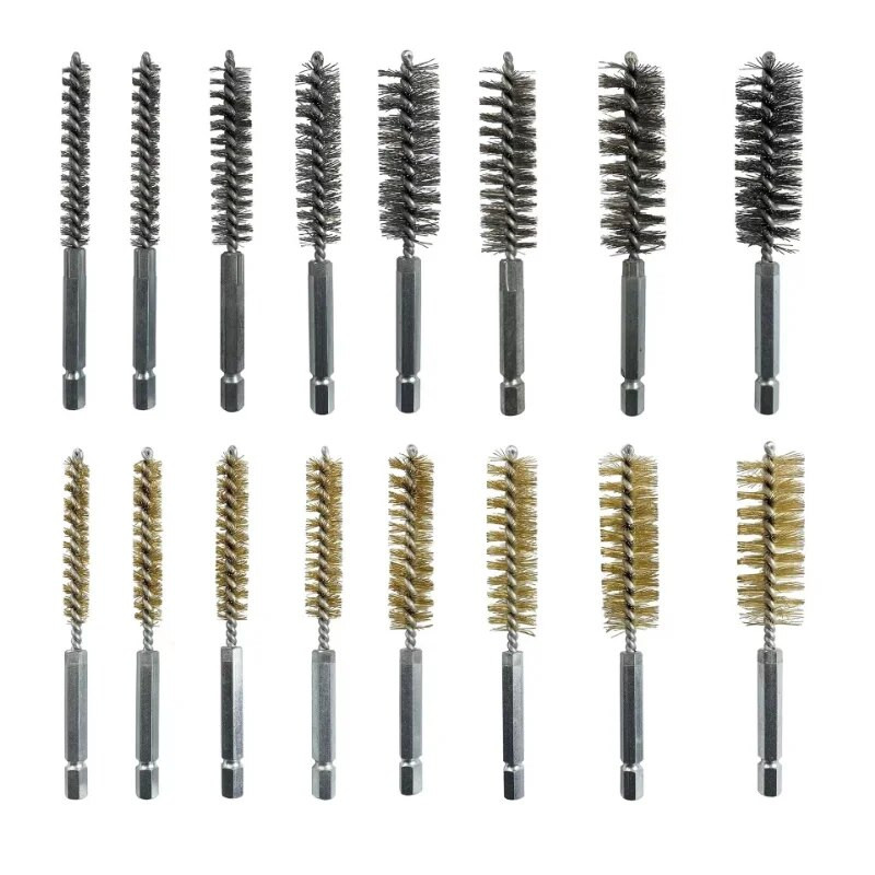 6 vnt Vielinių vamzdžių mašinų valymo šepetys rūdžių valiklis plovimo poliravimo įrankiai, skirti automobiliams / gamybai / perdirbimo pramonei