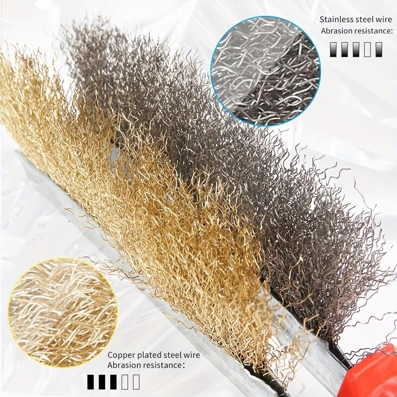 1kom Hicen kotačić od čelične žice za poliranje Četka od čelične žice/Abrazivna valjana četka za drvo Metal Uklanjanje hrđe Uklanjanje Brušenje Poliranje