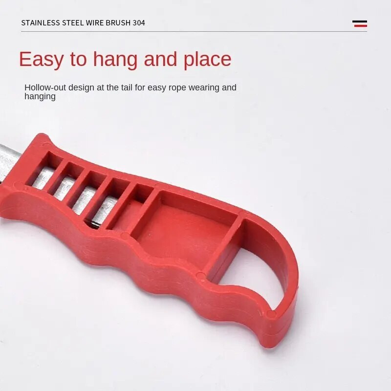 Daugiafunkcis įrankio vielinis šepetys, padengtas variu (nerūdijančio plieno šepetys, 1 vnt.) Ilgos rankenos virtuvės grilis, specialios plokštės rūdžių šalinimas