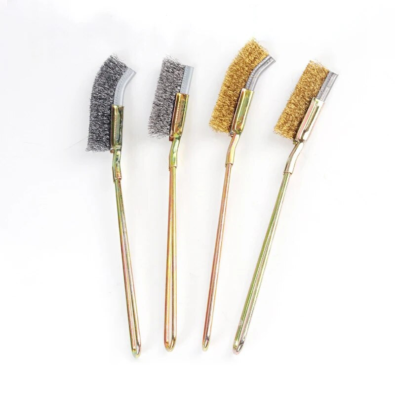 Zakrivljena/ravna čelična meka četka za bonsai Alat za čišćenje vrta Ručni alati Sigurne i ekološki prihvatljive četke za uklanjanje hrđe