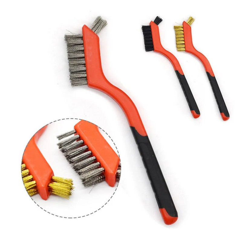 Roostehari messingist puhastamise poleerimisdetailide metallharja traat hambaharja puhastustööriistade perekomplekt