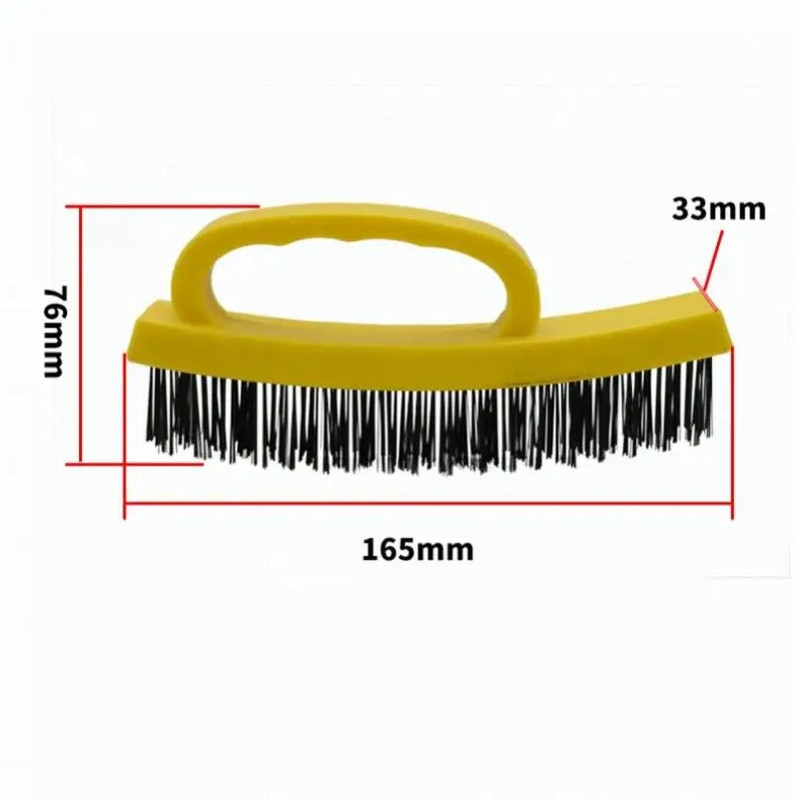 Žičana četka tipa G Čelik Metal Višenamjenska četka za čišćenje Poliranje Uklanjanje hrđe Plastika Udoban rukohvat za dekontaminaciju