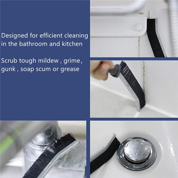 Ανθεκτική βούρτσα καθαρισμού αρμών για οικιακές αρθρώσεις πλακιδίων Scrubber σκληρές τρίχες Μικρή βούρτσα καθαρισμού ενέματος πλακιδίων για γραμμές δαπέδου ντους