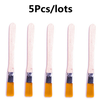 5Pcs/lots Mekana četka Tvrda dlaka s drvenom drškom Popravak Čisti alati Mobilni telefon Računalna tipkovnica PCB BGA Četka za fluks za lemljenje