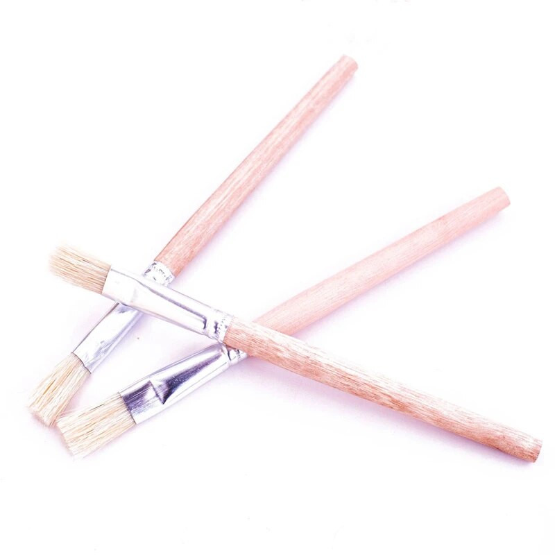 5Pcs/lots Mekana četka Tvrda dlaka s drvenom drškom Popravak Čisti alati Mobilni telefon Računalna tipkovnica PCB BGA Četka za fluks za lemljenje