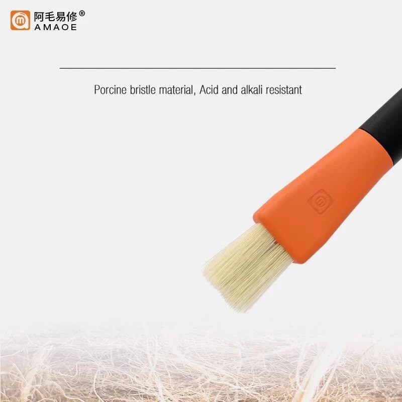 AMAOE M91 Četka s dvostrukom glavom Zamjenjiva antistatička četka za prašinu Za mobilne telefone Tablet PCB BGA popravak Lemljenje