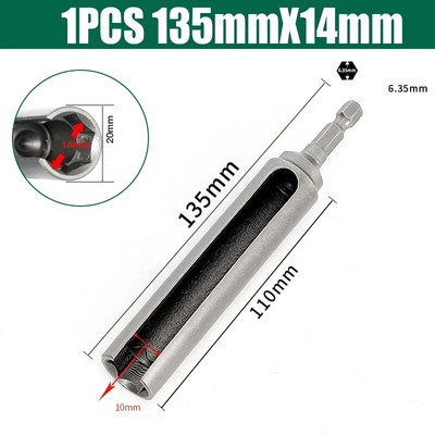 8-19 mm-es nyitott hatlapú hüvelyes anyacsavarozó ütős elektromos csavarhúzó-aljzat elektromos csavarkulcs 85/120/135 mm-es fúrószár adapter