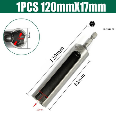8-19 mm-es nyitott hatlapú hüvelyes anyacsavarozó ütős elektromos csavarhúzó-aljzat elektromos csavarkulcs 85/120/135 mm-es fúrószár adapter
