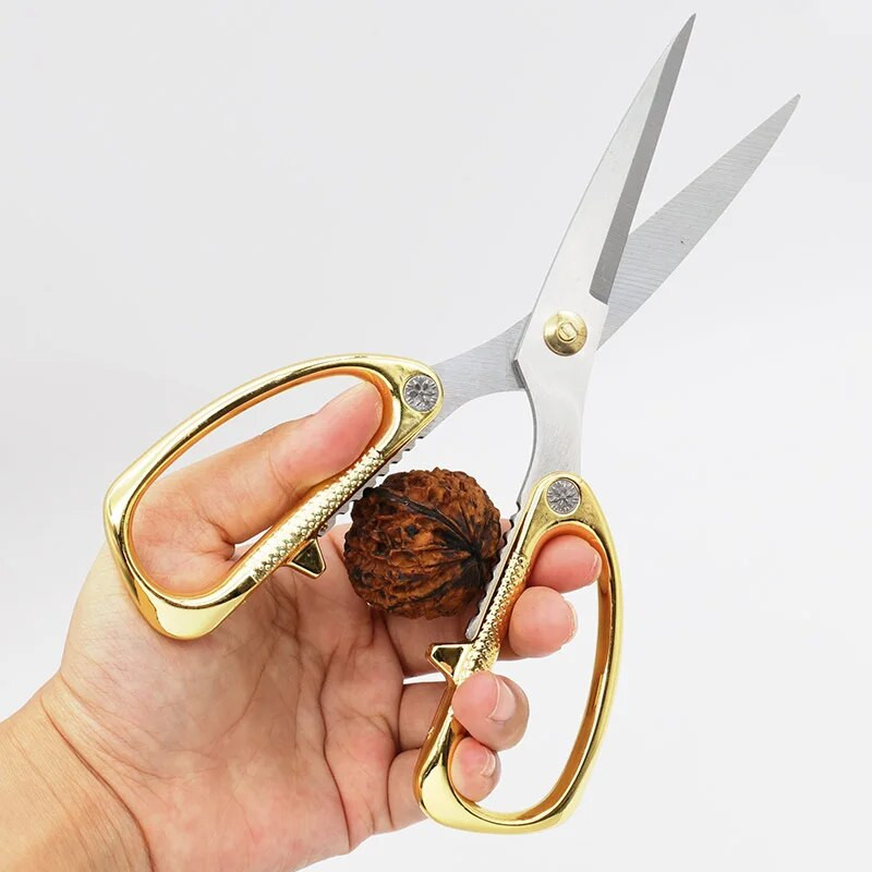 Kuhinjske škare od nehrđajućeg čelika Škare za kosti za kućanstvo Pileća krilca Sjeckalica za ribu Otvarač za boce Alati za kopče od oraha