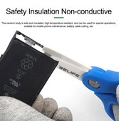 Relife RL-102A mini izoliuotos keraminės žirklės Nelaidžios aštriai pjovimo baterijos kabelis mobiliojo telefono taisymo įrankis