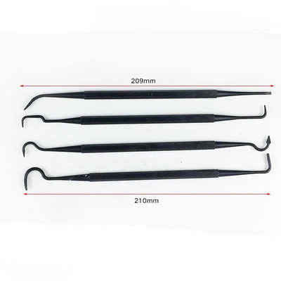 Mini set četkica od 3 komada Čelik, mesing, najlon, čišćenje, poliranje detalja Metalna četka za hrđu