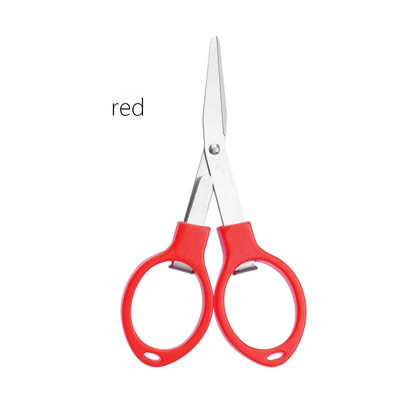 Vienspalvės sulankstomos žirklės Nešiojamos nerūdijančio plieno įtempimo žirklės daugiafunkcinės rankų darbo amatų DIY įrankis Biuro reikmenys