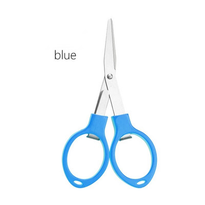 Vienspalvės sulankstomos žirklės Nešiojamos nerūdijančio plieno įtempimo žirklės daugiafunkcinės rankų darbo amatų DIY įrankis Biuro reikmenys