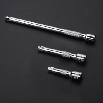 1/4 Drive Ratchet Socket Extender Hand Tools 50/100/150mm Long Extension Bar Match with Extension Rod/sliding Rod/square Rod