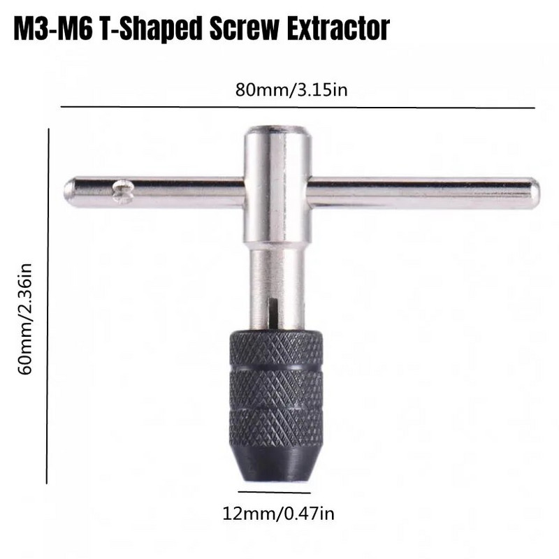 Sriegimo ir sriegimo rinkinys 5/7/9 vnt / rinkinys M3-M6 srieginis veržliaraktis sriegis Metrinis kaištis srieginis srieginis sriegis Rankinio įrankio sriegimo ir sriegimo įrankiai