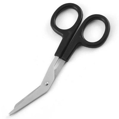 1 vnt. daugiafunkcinės alkūnės marlės žirklės, nerūdijančio plieno, buitinės priežiūros tvarsčių žirklės, pirmosios pagalbos rinkinio priedai